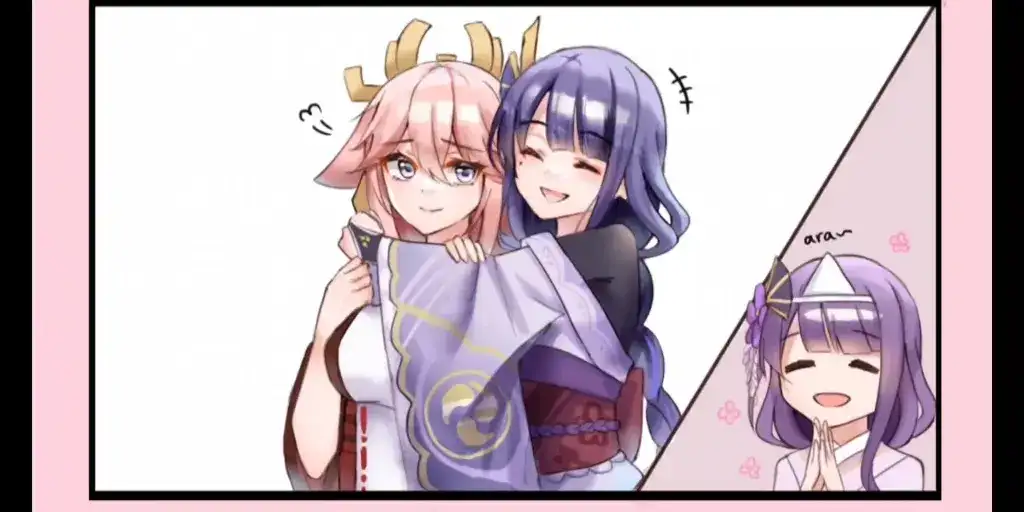 原神雷电将军把母乳喂给八重神子图片是什么梗-1 原神雷电将军把母乳喂给八重神子图片是什么梗