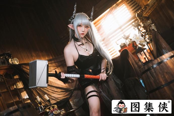 银发女神!瓜希酱泥岩音律联觉零号特工COS可爱的精灵耳朵独具匠心-4 银发女神!瓜希酱泥岩音律联觉零号特工COS可爱的精灵耳朵独具匠心