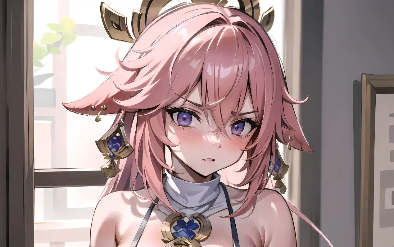 原神八重神子翻白眼流口水图片,八重神子去小爱心的样子-1 原神八重神子翻白眼流口水图片,八重神子去小爱心的样子