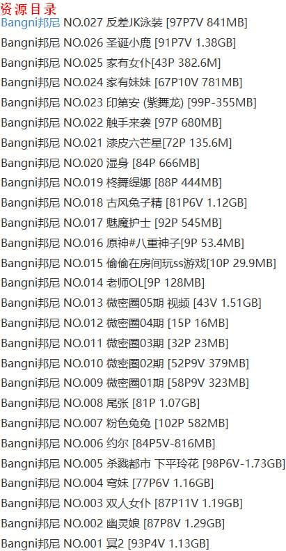 bangni邦尼 – 写真图片合集【持续更新中】-1 bangni邦尼 – 写真图片合集【持续更新中】