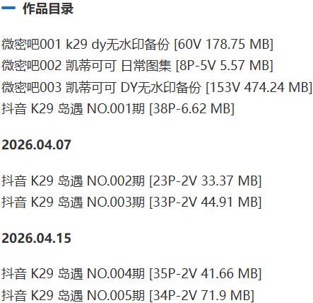 K29(凯蒂可可) – 岛遇/微密圈等写真&视频合集【持续更新中】-2