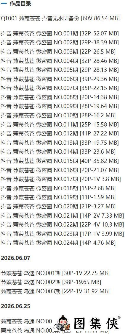 蒹葭苍苍 – 微密圈写真&视频合集【持续更新中】-2