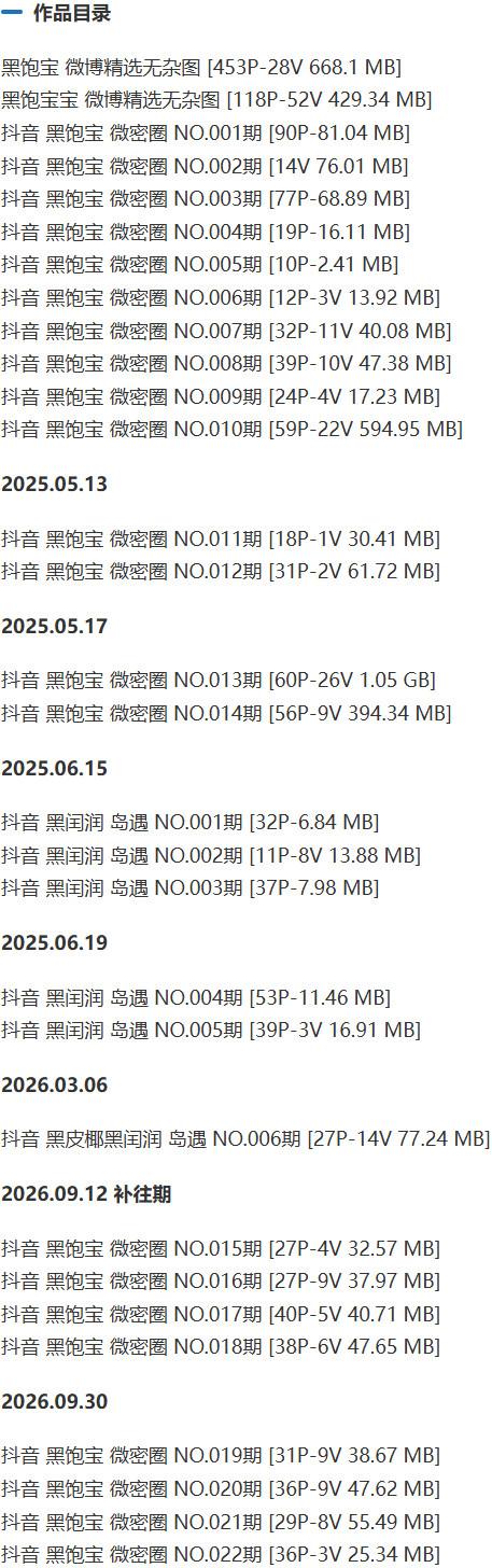 黑饱宝 – 微密圈写真&视频合集【持续更新中】-1