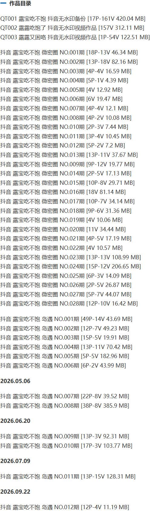 露宝吃不饱 – 微密圈等写真&视频合集【持续更新中】-1