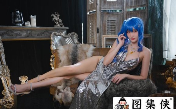可爱瓜希酱cos作品碧蓝航线圣路易斯 探寻中国版的仁科百华!
