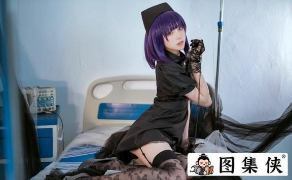 治愈系的诱惑!Kitaro_绮太郎喜多川海梦的黑白护士,快乐加倍!