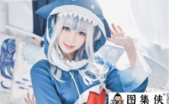 宝岛博主ElyEE子噶呜古拉小鲨鲨甜美灵动的样子惹人爱